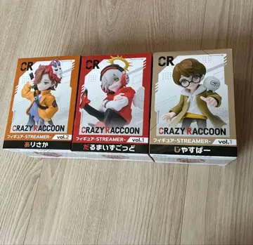 CRAZY RACCOON 피규어 재스퍼 달마이즈갓 아리사카 세트