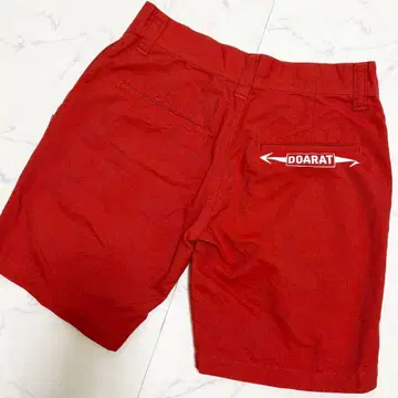 DOARAT 두아라트 하프 팬츠 스트라이프 M 코튼 빨간색 남성용