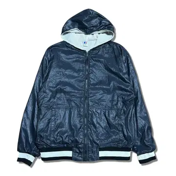 초레어 USA제 80s 러셀 나일론 지퍼 후드티