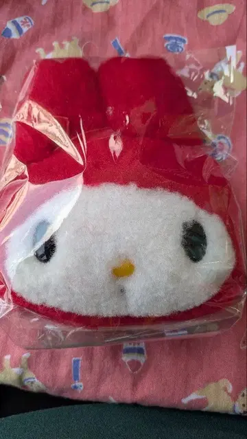 미개봉 릴 포함 페이스 패스 케이스 봉제 인형 패스 케이스 마이멜로디