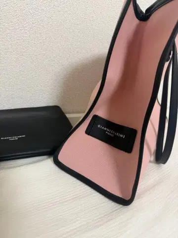 GIANNI CHIARINI 핑크 블랙 토트백