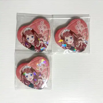 학마스 구르메 가도 일본 의류 메이드 하나미 사키 하트 캔뱃지