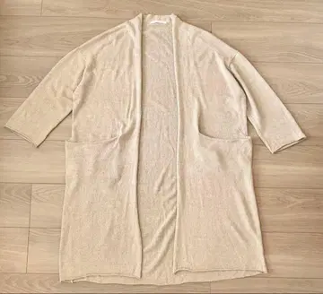 evam eva 린넨 실크 니트 로브
