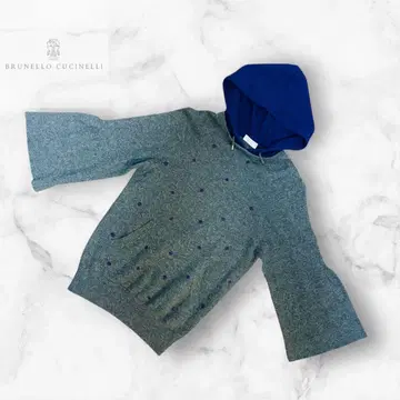 BRUNELLO CUCINELLI 최고급 캐시미어 후드 부착 니트 스웨터