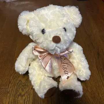 LIZ LISA 크림색 곰 봉제 인형