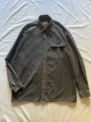 Orvis 버튼 다운 바지 셔츠 BLACK XL