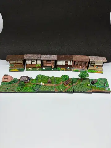 하지메 이치 코카콜라 찻잎 풍경 마루 피규어 레트로 디오라마 피규어