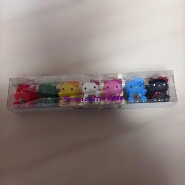 헬로키티 피규어 소프트 비닐 마네키네코 컬러풀