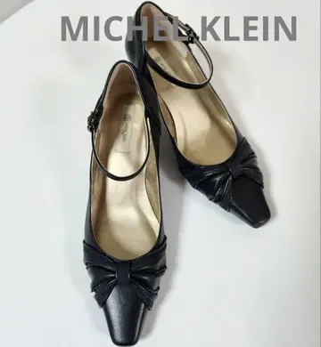 새상품급 미쉘클랑 펌프스 블랙 22.5 미끄럼 방지 디자인