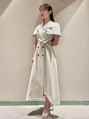 SNIDEL 트렌치 케이프 2way 원피스