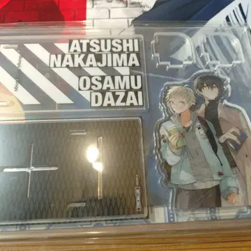 문호 스트레이독스(28) 단행본, 아크릴 북엔드 다자이 & 나카지마 세트