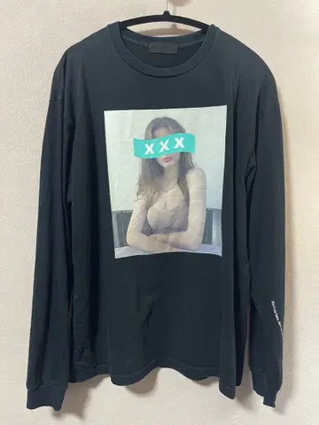 갓 셀렉션 긴팔 티셔츠 블랙 세트