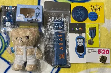아라시 오노 사토시 굿즈 베어브릭 앉아있는 아라시 러기지 마크