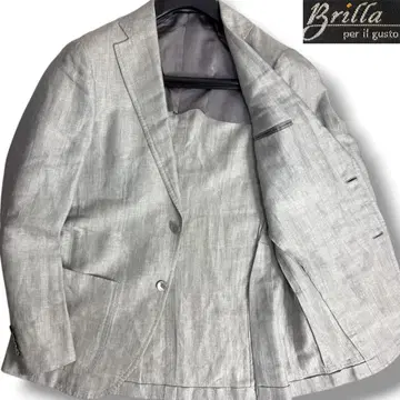 J7295 새상품급 브리라펠 일구스토 링자켓 제조 헤링본 자켓