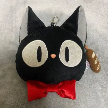 지브리 마녀 배달부 키키 지지 봉제 인형형 릴 포함 패스 케이스