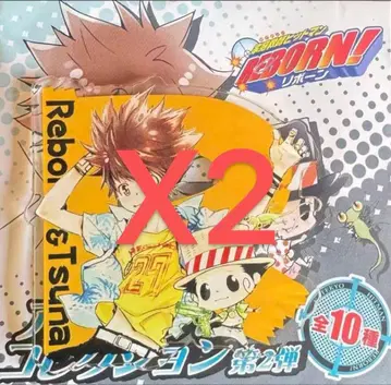 가정교사 히트맨 아크릴 배지 컬렉션 리본&츠나 2개 세트