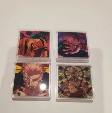 주술회전 주술회전전 아크릴 타일 양면 스쿠나 이타도리 유우지 4점