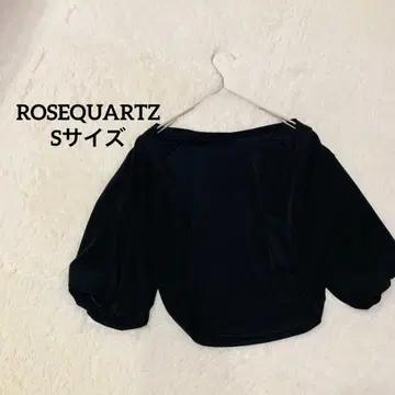 ROSE QUARTZ 로즈쿼츠 퍼프 슬리브 숏 볼레로 블랙