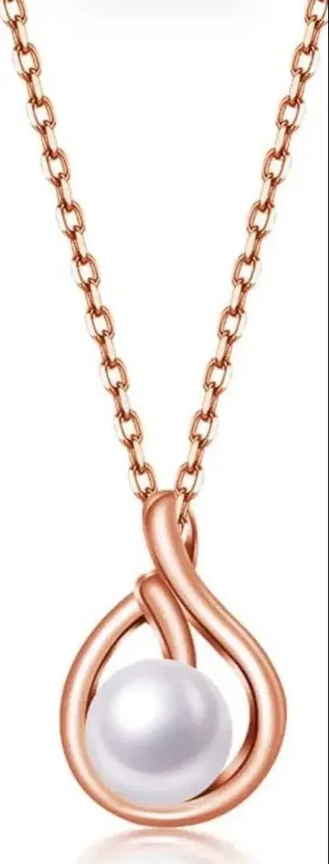 펄 목걸이 여성용 천연 담수 진주 목걸이