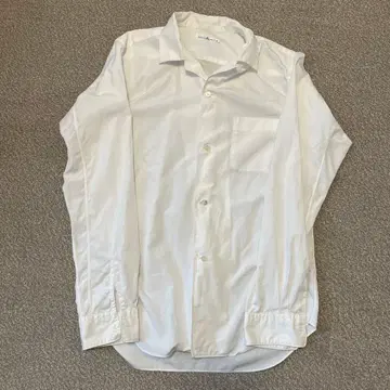 Sans limite 오픈 카라 셔츠 화이트