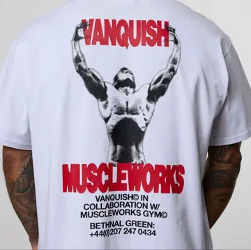 Vanquish fitness 오버 사이즈 T셔츠 gym lyft