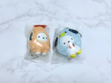 산리오 치비토모 포차코 반찬 새우튀김 물속 생물 펭귄