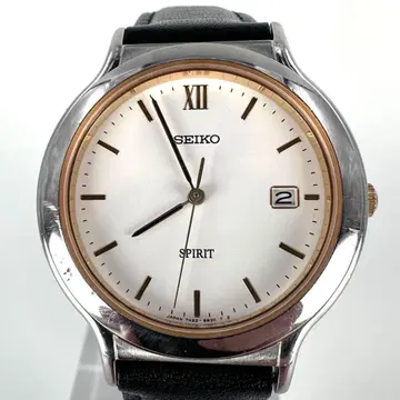 [ 작동품 ] SEIKO 스피릿 남성용 손목시계 쿼츠 라운드 데이트