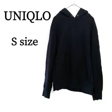 UNIQLO 유니클로 남성용 후드티 후디 긴팔 블랙 S