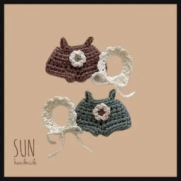 핸드메이드 아기 옷 갈아입기 의류 코바늘