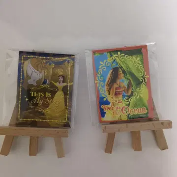 디즈니 미니 캔버스 마그넷 미녀와 야수 모아나와 전설의 바다 세트