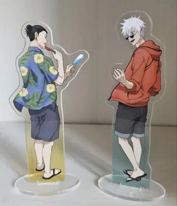 주술회전 제일복권 아크릴 스탠드 고죠 사토루 게토 스구루