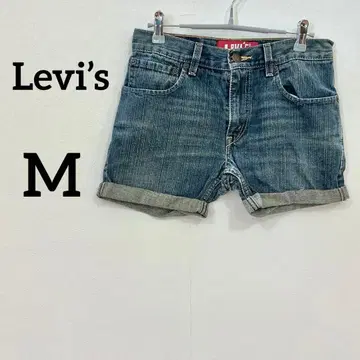 데님 숏팬츠 511 컷오프 빈티지 가공 블루 W28