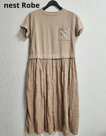 nest Robe 네스트로브 코튼 린넨 도킹 원피스 핑크