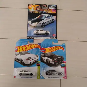 Hot Wheels 도요타 AE86 스프린터 트레노 3대 세트