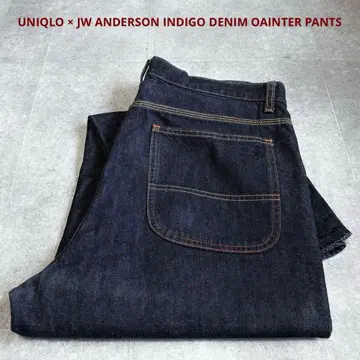 [새상품급] 유니클로 JW ANDERSON 인디고 데님 페인터 팬츠