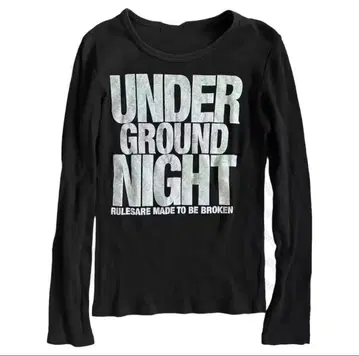 UNDERGROUND NIGHT 블랙 긴팔 opium swag y2k