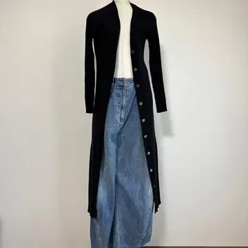 투모로우랜드 롱 가디건 블랙 S