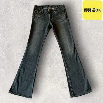 새상품급 26 moussy 마우지 부츠컷 데님 플레어 블랙