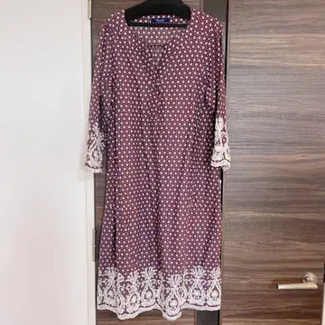 Rhythm of Life United arrows 꽃무늬 레이스 튜닉