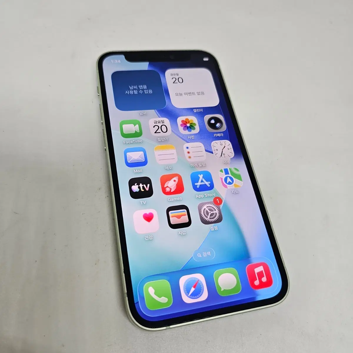 iPhone 12 mini, S-grade, White, 128GB, Battery performance 76 