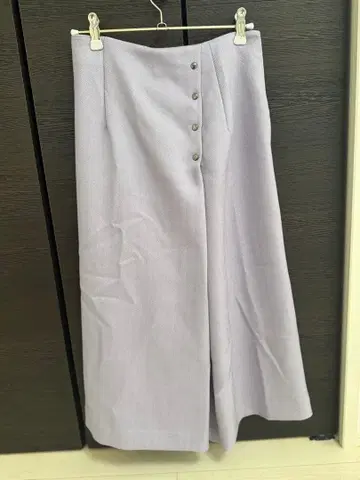 ketty cherie 울 혼방 헤링본 큐롯 팬츠 퍼플