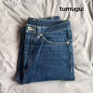 tumugu 츠무구 테이퍼드 청바지