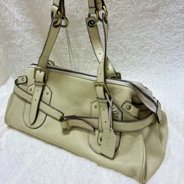 미사용급 perche 페르케 천연 가죽 핸드백 고급 숄더 가능 레트로