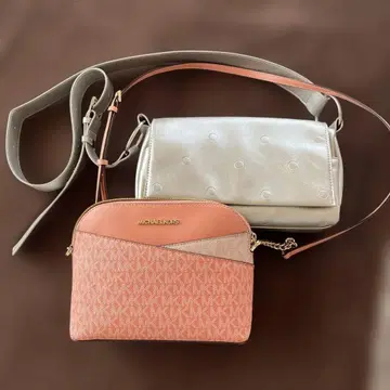 MICHAEL KORS 핑크 숄더백 & 도치기 가죽 숄더백