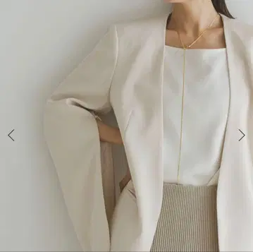 noble 슬리브 슬릿 케이프 자켓 38