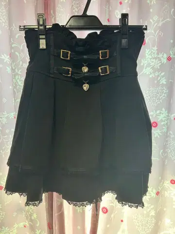 LIZLISA 2단 리본 벨트 치마바지