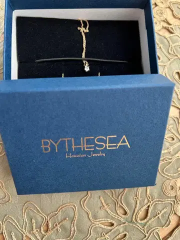 BYTHESEA 목걸이 골드 아쿠아 마린