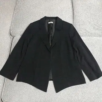 몽미도 크레이프 원단 자켓 블랙 일본제