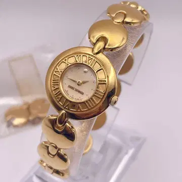 새상품급 작동 준코 시마다 여성용 손목시계 펄 다이얼 로마 숫자 골드