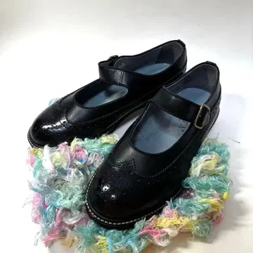 HARUTA 하루타 윙팁 스트랩 슈즈 블랙 24cm 일본제